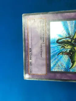 YUGIOH Secret Rare Gaia The Dragon Champion LOB-E102 PLAYED - Image 4