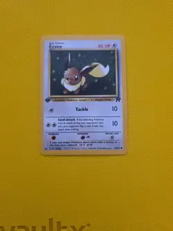 Eevee 55/82 Common Team Rocket Pokemon Card 1st Edition - Image 1