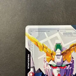 Gundam card game Resource Unicorn Gundam C Newtype Rising GD01 R-003 Japanese - Image 2