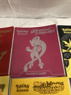 10 POKEMON TRAING CARD GAME ETB PLAYER'S GUIDE EARLY SUN & MOON SWSH BOOKS RARE - Image 4