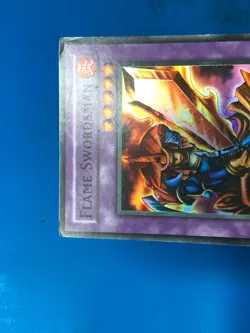 YUGIOH Super Rare Flame Swordsman LOB-003 PLAYED - Image 3