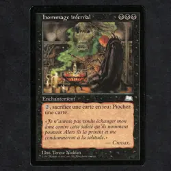 MAGIC MTG - VF Hommage infernal / Infernal Tribute Weatherlight Exc - Image 1