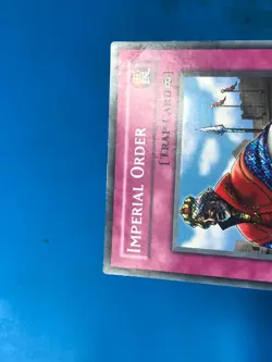 YUGIOH Secret Rare Imperial Order PSV-E104 PLAYED - Image 3