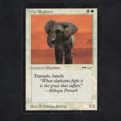 MAGIC MTG - VO Desert Elephant Arabian Nights - Image 1