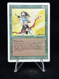 ELVISH ARCHERS Revised Edition 1994 Magic The Gathering MTG TCG 🔥MINT🔥Rare🔥 - Image 1