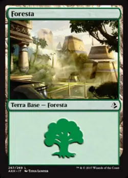 MTG Magic AKH Amonkhet - 1x ITA EX 267 C Foresta - Image 1