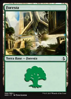 MTG Magic AKH Amonkhet - 1x ITA EX 268 C Foresta - Image 1
