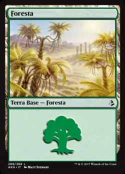 MTG Magic AKH Amonkhet - 1x ITA EX 269 C Foresta - Image 1