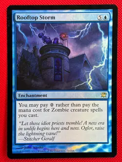 MTG Foil 1X Rooftop Storm X1 Innistrad Magic - LP - Image 1