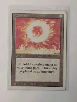 Sol Ring - Revised Edition - MTG Magic: The Gathering - Moderate Play - Image 1