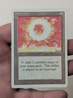 Sol Ring - Revised Edition - MTG Magic: The Gathering - Moderate Play - Image 3