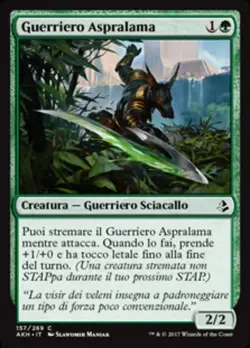 MTG Magic AKH Amonkhet - 1x ITA EX 157 C Guerriero Aspralama - Image 1