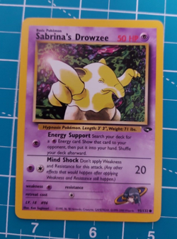 Sabrina's Drowzee 95/132 Gym Heroes Unlimited WotC 2000 Vintage Pokemon TCG NM - Image 1