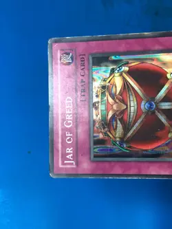 YUGIOH Super Rare Jar Of Greed LON-047 PLAYED - Image 3