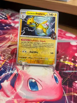 PokemonKarte Team Rocket's Ampharos 074/182 Reverse Holo Deutsch - Image 1