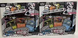 Pokemon TCG Scarlet and Violet Black Bolt and White Flare Poster Collection (2) - Image 1