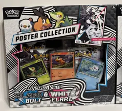 Pokemon TCG Scarlet and Violet Black Bolt and White Flare Poster Collection (2) - Image 3