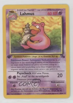 Slowbro German 1st Ed. Pokemon Fossil #43 1999 15fy - Image 1