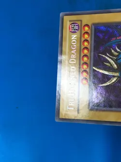 YUGIOH Secret Rare Tri-Horned Dragon LOB-E000 PLAYED - Image 3