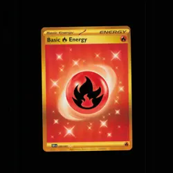Basic Fire Energy - 230/197 - Pokemon TCG Obsidian Flames - Gold Secret Rare - Image 1