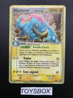 Carte Pokemon Aligatueur Holo 2/101 / Bloc EX Ile Des Dragons / Bon Etat FR - Image 2