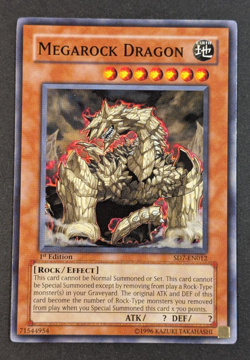 Yugioh TCG - 1x \megarock Dragon - SD7-EN012 - NM/LP - 1st Edition - Common 2016 - Image 1