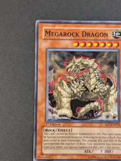 Yugioh TCG - 1x \megarock Dragon - SD7-EN012 - NM/LP - 1st Edition - Common 2016 - Image 3