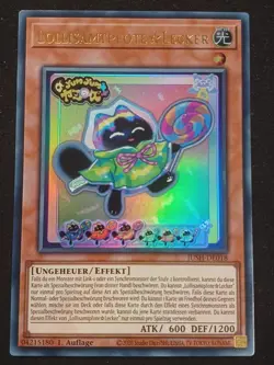 Lollisamtpfote Lecker JUSH-DE018 Ultra Rare Justice Hunters DE NM YUGIOH - Image 1