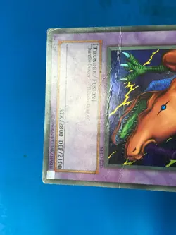 YUGIOH Super Rare Twin-Headed Thunder Dragon MRD-120 PLAYED - Image 4