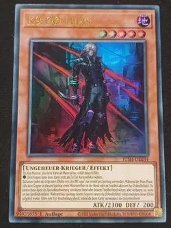 K9-00 Lupis JUSH-DE034 Ultra Rare Justice Hunters DE NM YUGIOH - Image 1