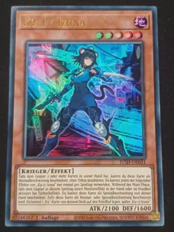 K9-17 Izuna JUSH-DE031 Ultra Rare Justice Hunters DE NM YUGIOH - Image 1
