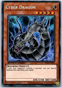 Yu-gi-oh Cyber Dragon Alt Art. SGX3-EN128 Secret Rare 1st Edition Yugioh - Image 1