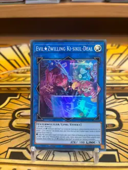Yugioh Evil Zwilling Ki-Sikil-Deal ALIN-DE052 Super Rare - Image 1
