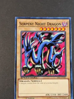 Yugioh TCG - 1x Serpent Night Dragon - SS03-ENA01 - LP - Speed Duel - 2019 - Image 3