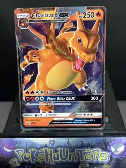 Pokemon Card Charizard GX SM211 Hidden Fates Promo Half Art Near Mint - Image 1
