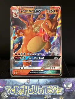 Pokemon Card Charizard GX SM211 Hidden Fates Promo Half Art Near Mint - Image 1