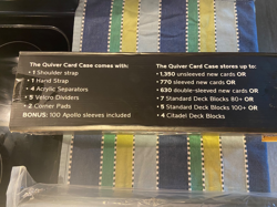 2 NEW QUIVER TIME Orange & Black Quiver Card Carrying Cases Card Deck Box Holder - Image 4