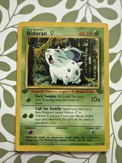 Pokemon TCG Nidoran Jungle Card 57/64 - Image 1