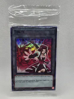 YuGiOh Akiza & Black Rose Dragon Token TKN5-EN008 Super Rare Sealed Card - Image 1