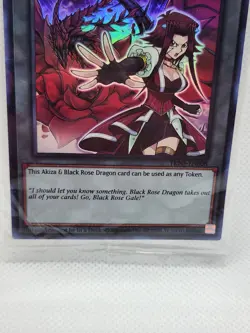 YuGiOh Akiza & Black Rose Dragon Token TKN5-EN008 Super Rare Sealed Card - Image 4