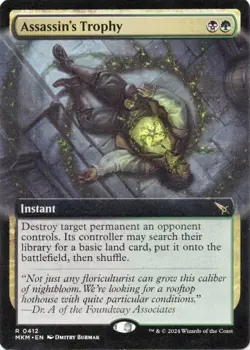 1x Assassin's Trophy - Extended Art MTG Murders at Karlov Manor NM-Mint Card - Image 1