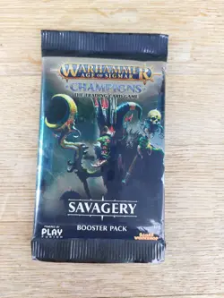 Warhammer Age of Sigmar Champions Trading Card Game Booster Pack, NEW - Image 1