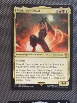 Mtg FIC Final Fantasy - Cloud, Ex-SOLDIER Soldat FR-NM French - Image 1