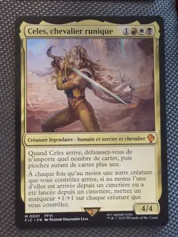 Mtg FIC Final Fantasy - Celes, Rune Knight Chevalier FR-NM French - Image 1