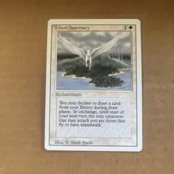 MTG - Island Sanctuary - Revised Edition - Vintage Magic The Gathering - NM - Image 1