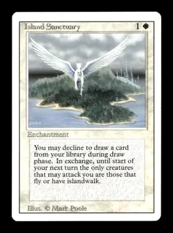 MTG - Island Sanctuary - Revised Edition - Vintage Magic The Gathering - NM - Image 1
