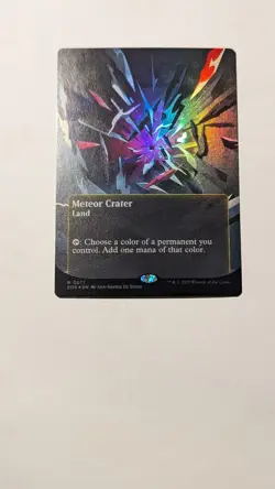 Meteor Crater - #71 Foil Borderless - Edge of Eternities: Stellar Sights - Mtg - Image 1