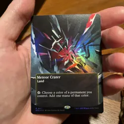 Meteor Crater - #71 Foil Borderless - Edge of Eternities: Stellar Sights - Mtg - Image 1