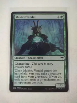 Masked Vandal - Kaldheim KHM Magic the Gathering MTG - NM+ Foil - Image 1