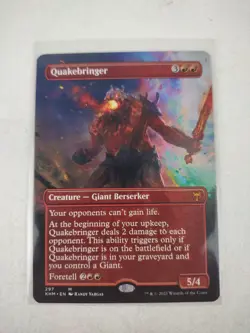 Quakebringer (Borderless) - Kaldheim KHM Magic the Gathering MTG - NM+ - Image 1
